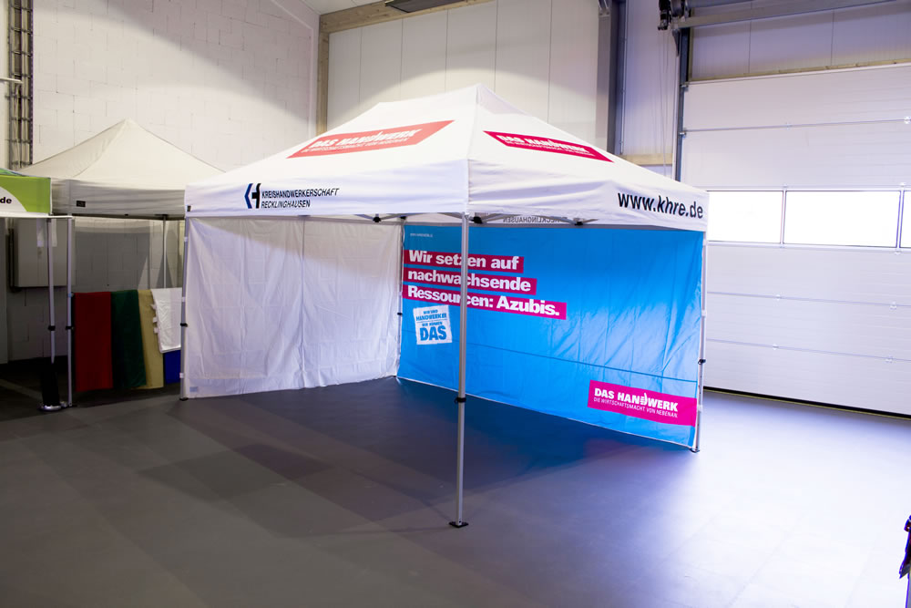 Faltpavillon das Handwerk