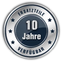 10 Jahre Erstatzteilgarantie
