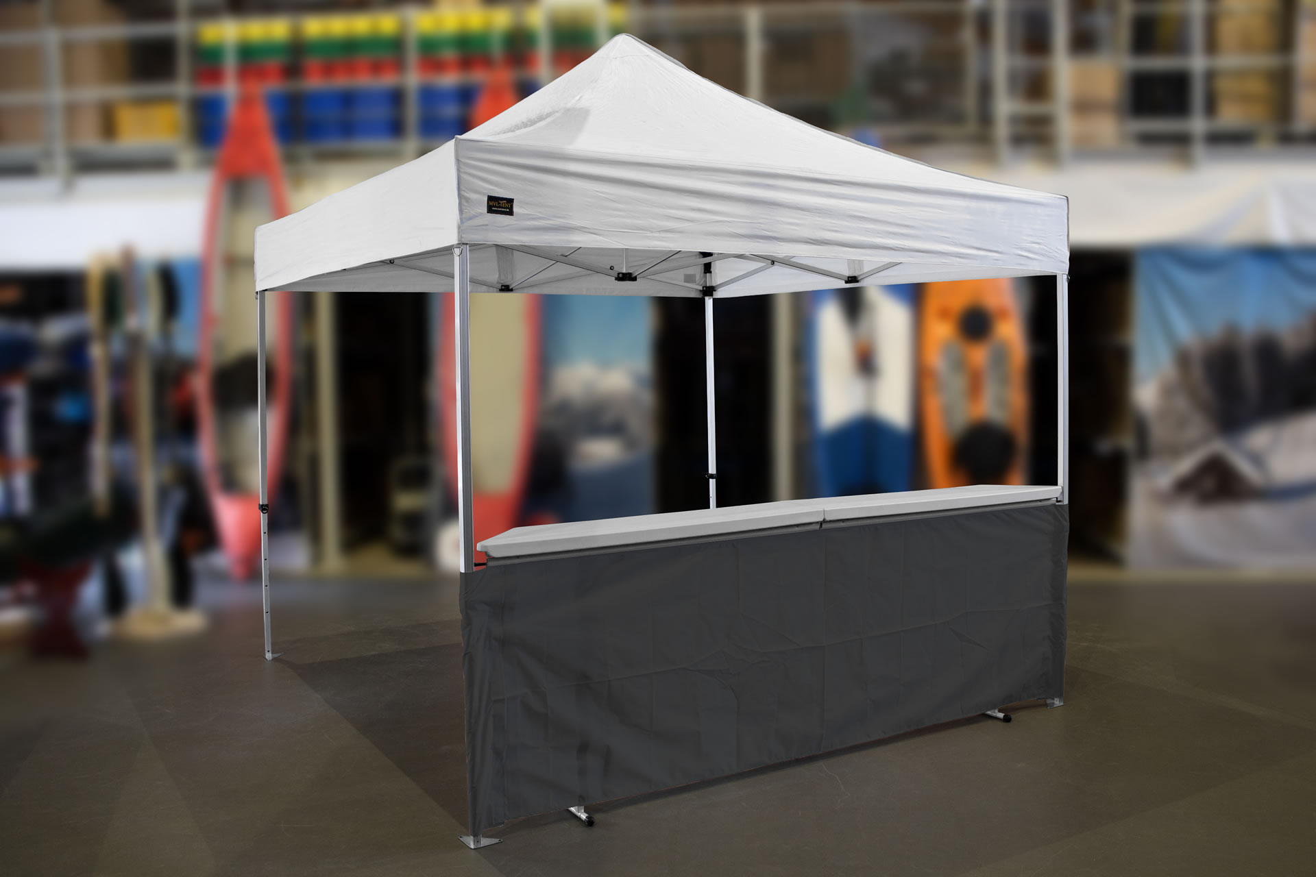 MVL-TENT® Klappbare Theke für Faltzelte. Modular erweiterbar | Getränkestand, Marktstand