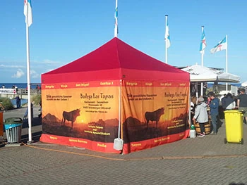 Faltzelt 4x4 mit Druck