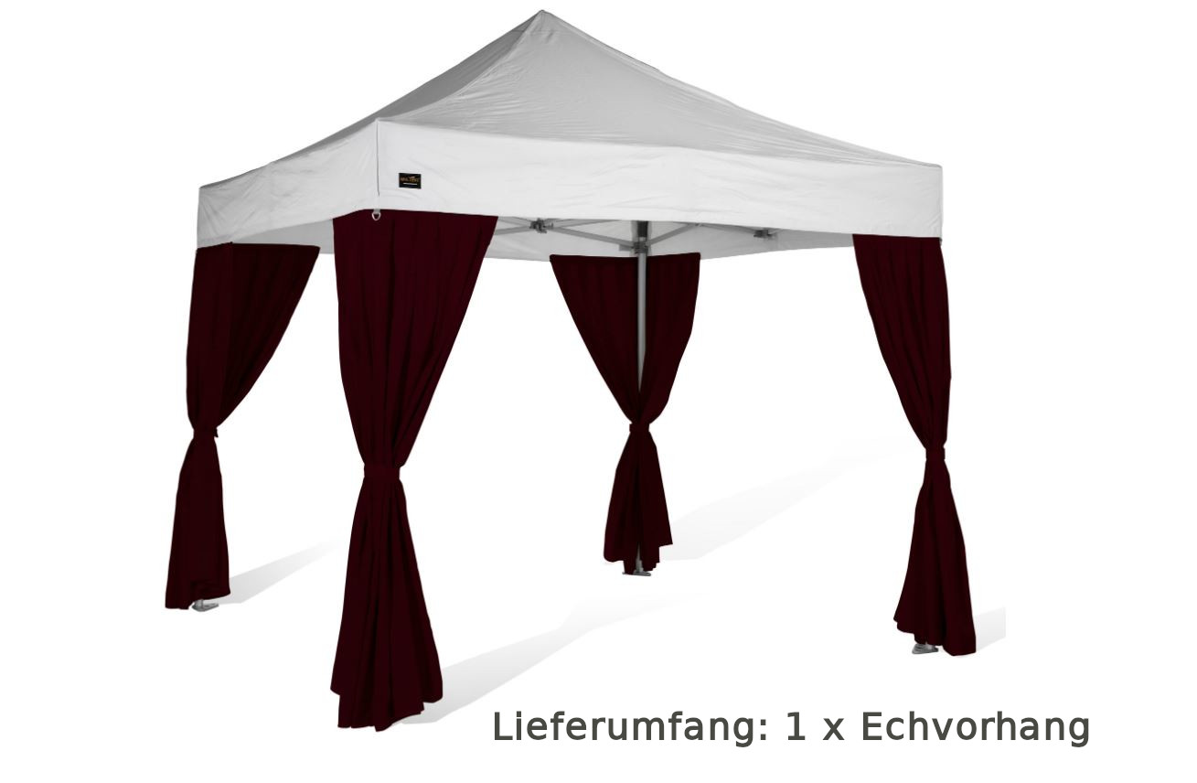 MVL-TENT ® Eckvorhänge für Faltpavillons, Farbe: Bordeaux | Alle Serien |  Restposten