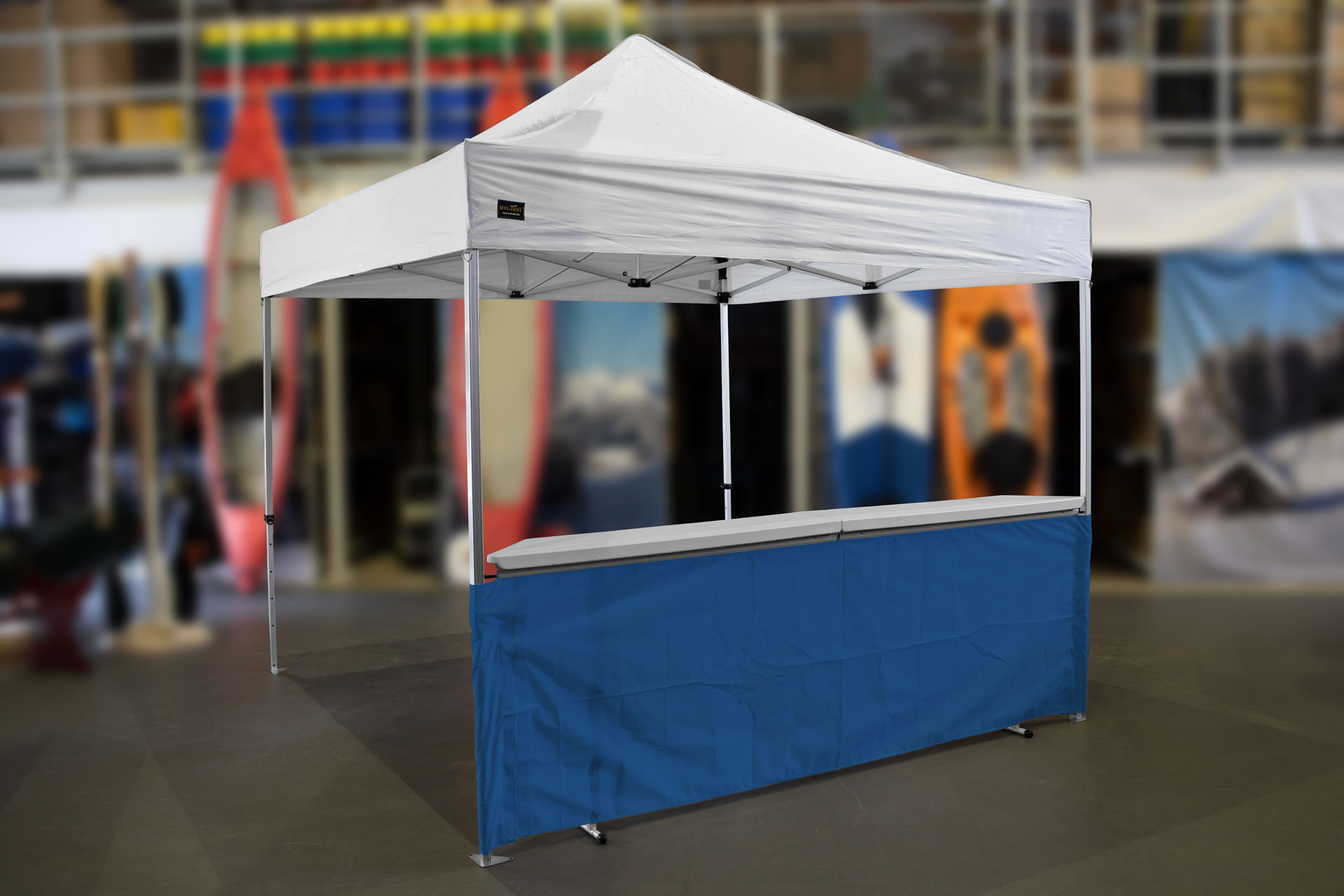 MVL-TENT® Klappbare Theke für Faltzelte. Modular erweiterbar | Getränkestand, Marktstand