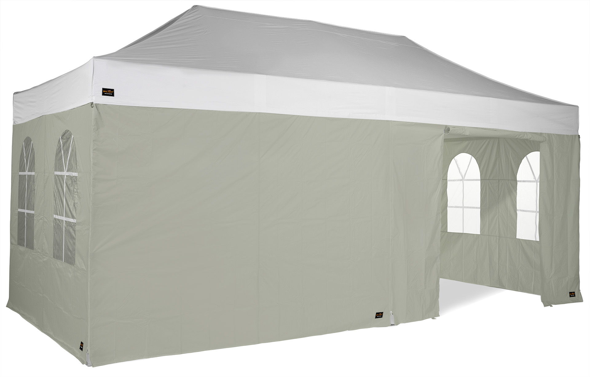 MVL-TENT® Seitenwand-Set mit Bogenfenster, 5-teilig | Alle Serien