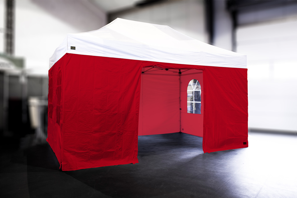 MVL-TENT® Seitenwand-Set mit Bogenfenster, 5-teilig | Alle Serien