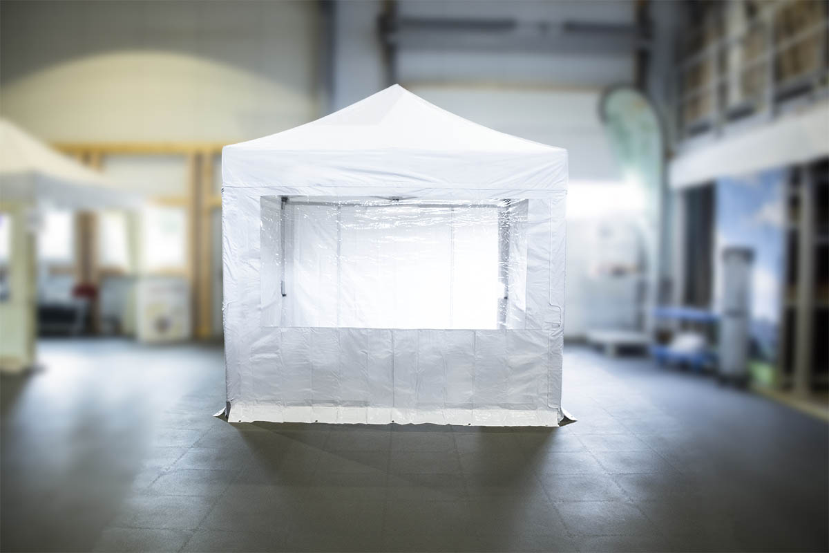MVL-TENT® Seitenwand mit Fenster 3m - Klettverschluss-System