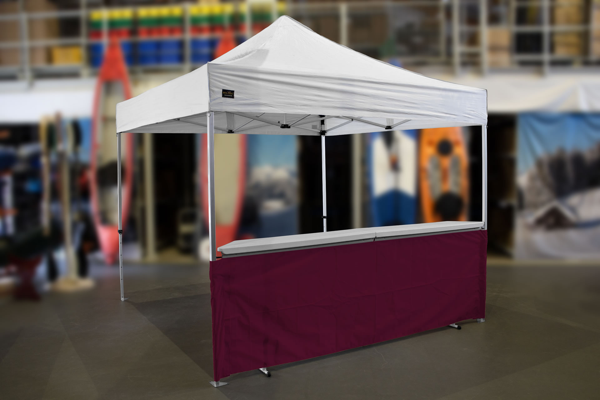 MVL-TENT® Klappbare Theke für Faltzelte. Modular erweiterbar | Getränkestand, Marktstand