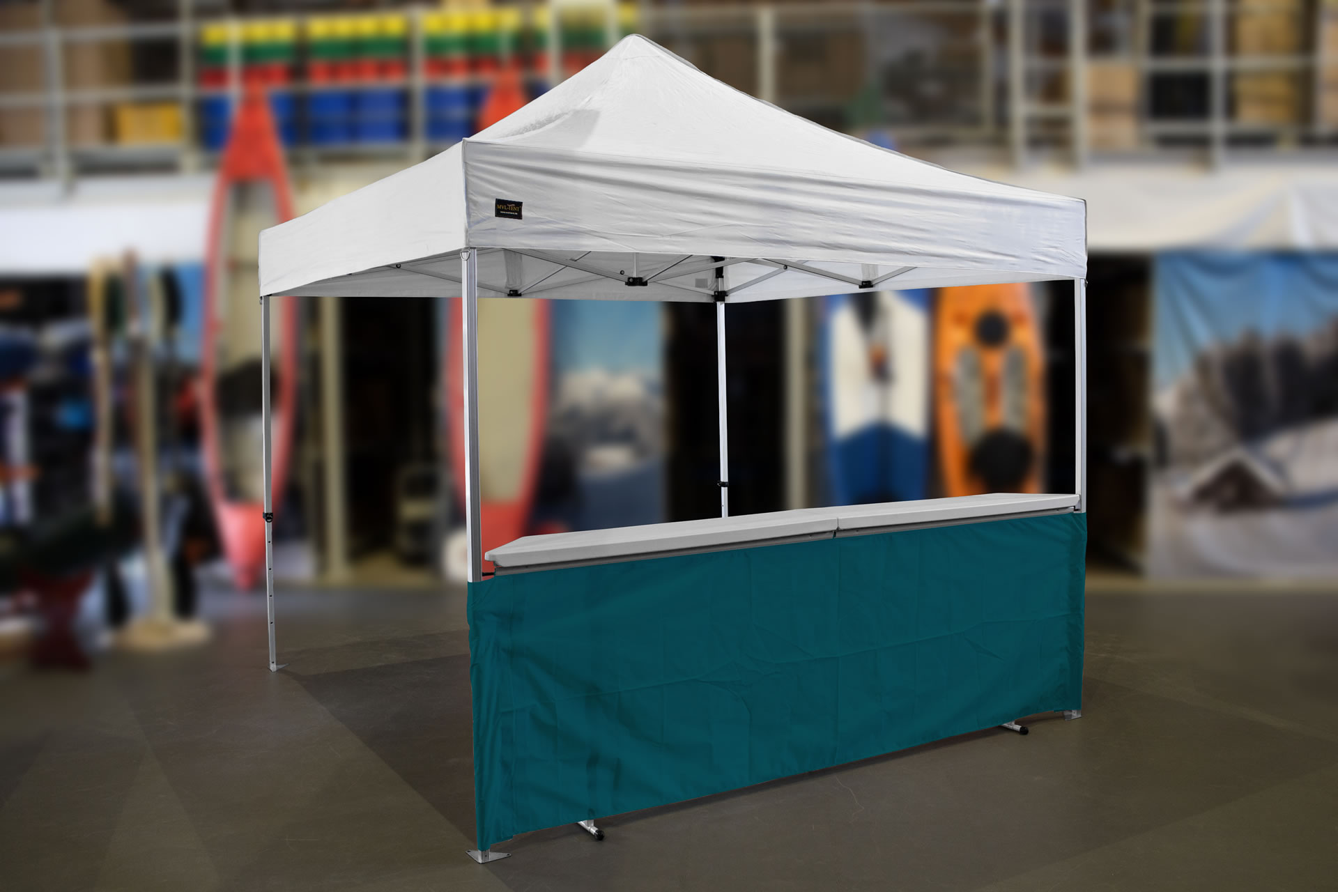MVL-TENT® Klappbare Theke für Faltzelte. Modular erweiterbar | Getränkestand, Marktstand