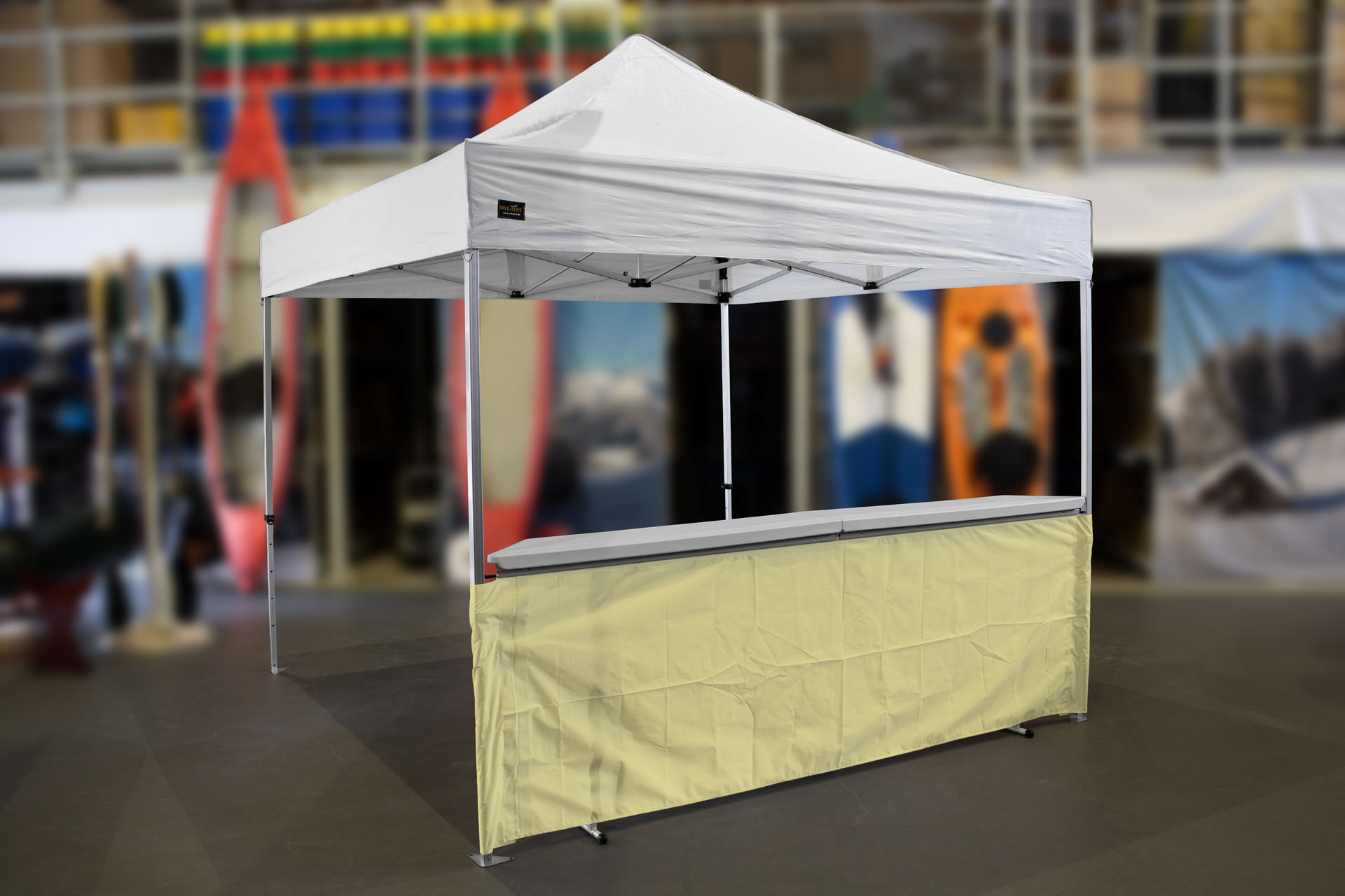 MVL-TENT® Klappbare Theke für Faltzelte. Modular erweiterbar | Getränkestand, Marktstand