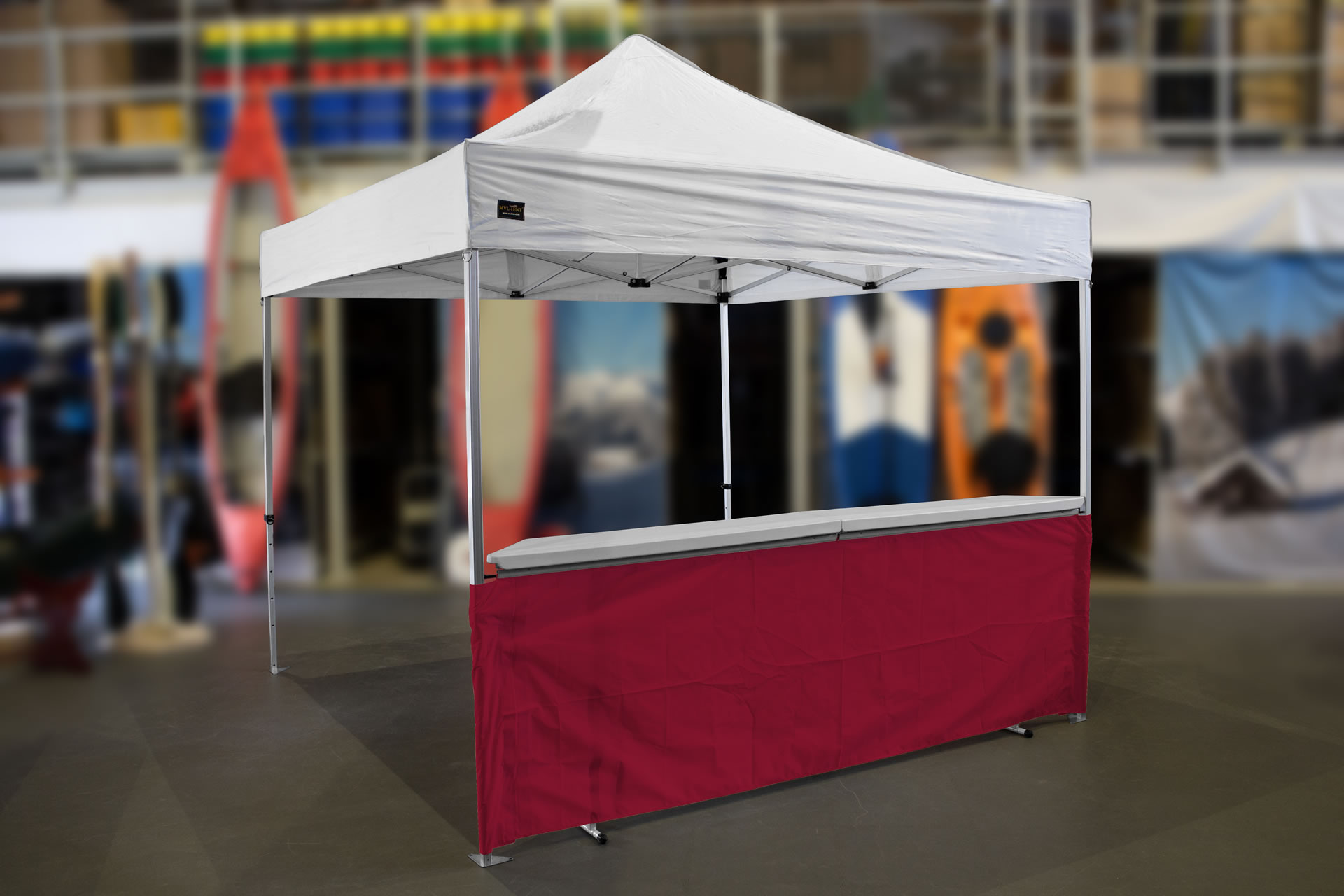 MVL-TENT® Klappbare Theke für Faltzelte. Modular erweiterbar | Getränkestand, Marktstand