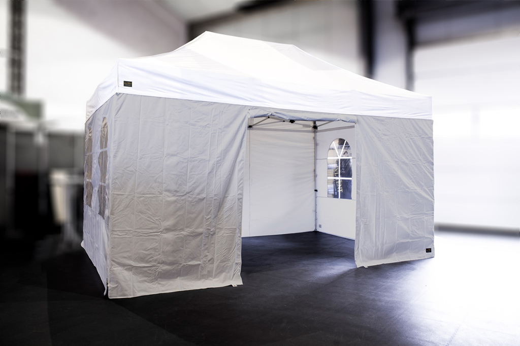 MVL-TENT® Seitenwand-Set mit Bogenfenster, 5-teilig | Alle Serien