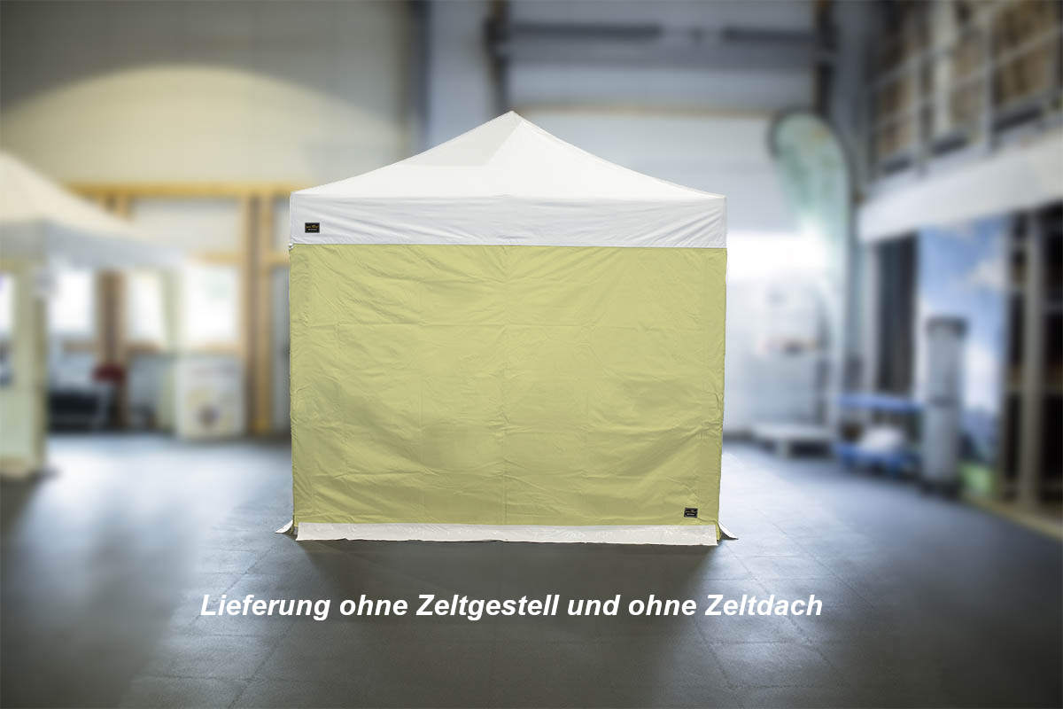 MVL-TENT ® Seitenwand PLUS geschlossen, Größe: 3m Farbe: Champagner | Restposten, Sonderpreis
