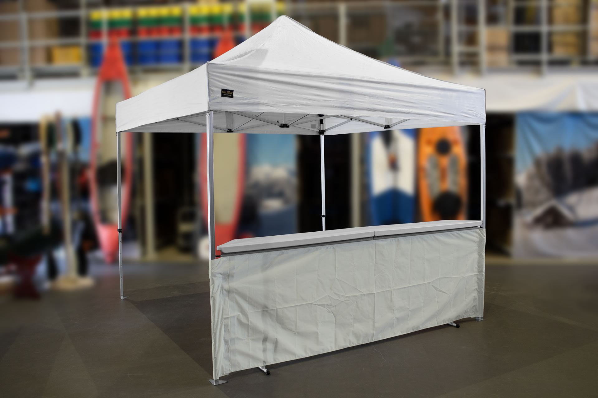 MVL-TENT® Klappbare Theke für Faltzelte. Modular erweiterbar | Getränkestand, Marktstand