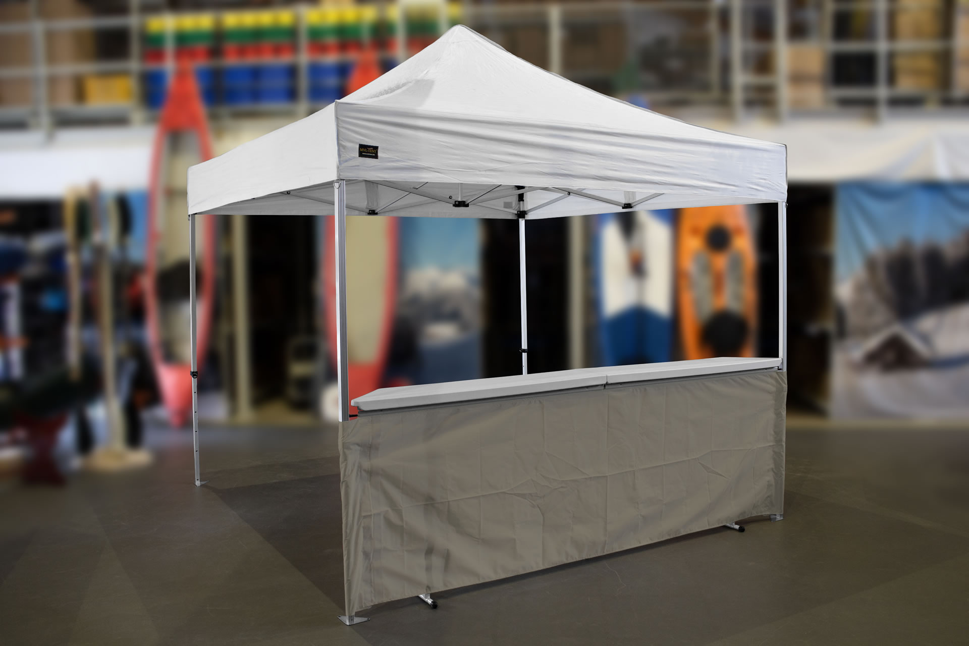 MVL-TENT® Klappbare Theke für Faltzelte. Modular erweiterbar | Getränkestand, Marktstand