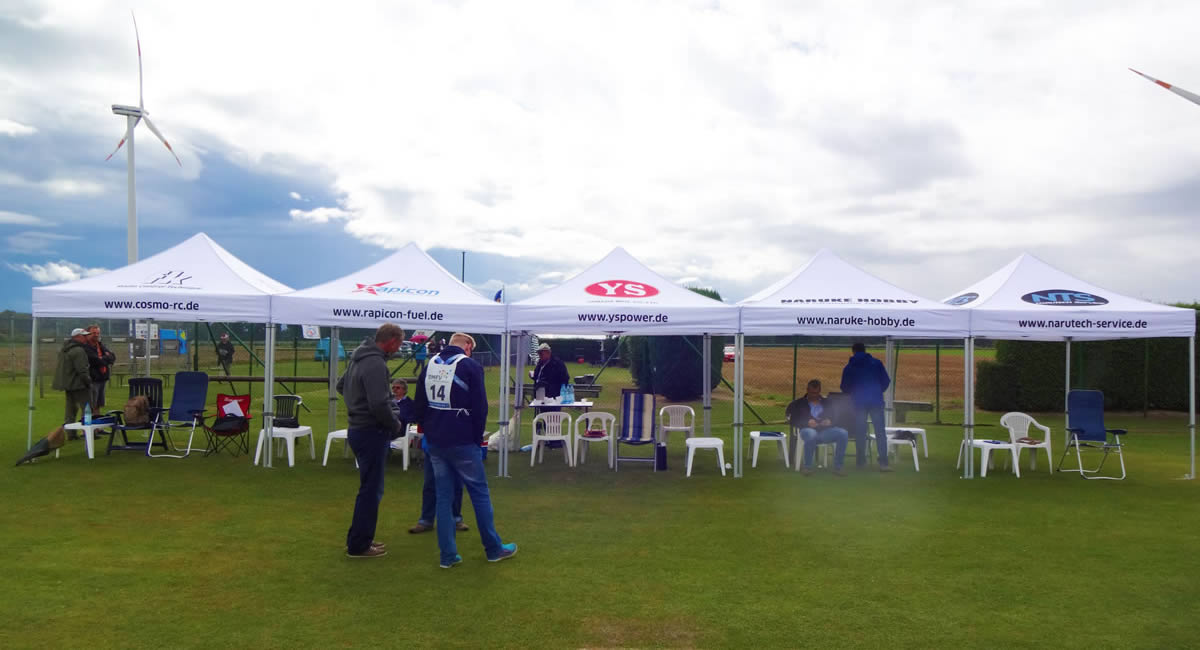 Bedruckter MVL-TENT® Faltpavillon im Einsatz