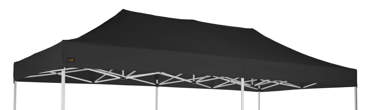 MVL-TENT® Dach für 4 x 8 Meter Faltpavillon. Farbe: Schwarz | Restposten, gebraucht