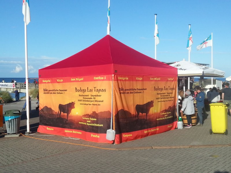 Marktstand Faltzelt komplett bedruckt