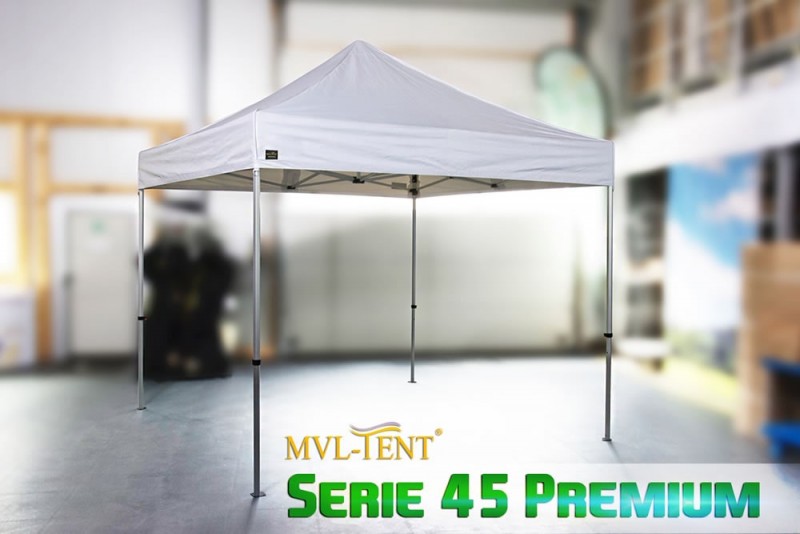MVL-TENT® Faltzelt Serie 45 Premium, leicht, stabil und 100% wasserdicht