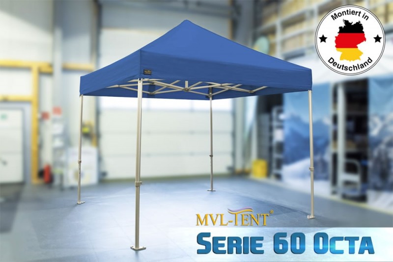 MVL-TENT® Profi Faltzelt Serie 60 Octa - Extrem Stabil 100% Wasserdicht