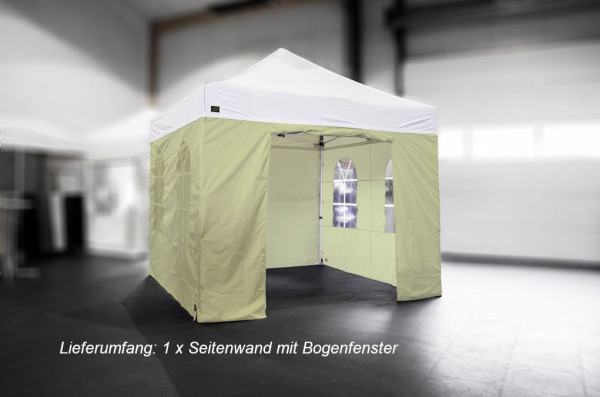 MVL-TENT ® Seitenwand Standard mit Bogenfenster, Größe: 3m, Farbe: Champagne | B-Ware