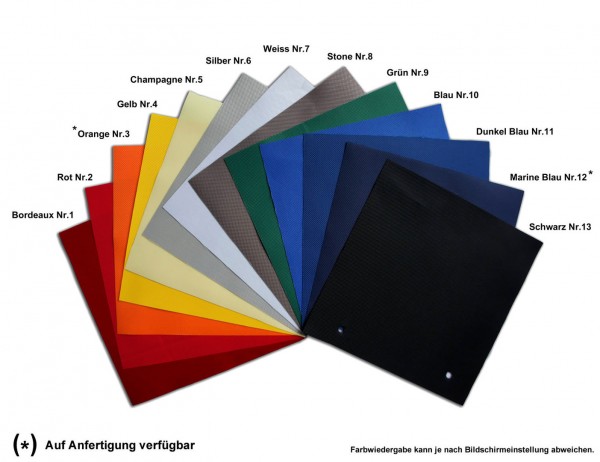 MVL-TENT® Stoffstücke für Reparatur von Dächern und Seitenwänden 20x20cm