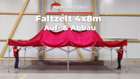 Video - Faltpavillon 4x8 aufbauen und abbauen