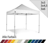 MVL-TENT® Alu Profi Faltzelt | Serie Octa 60 - Montiert in Deutschland | 3x3 3x4,5 3x6