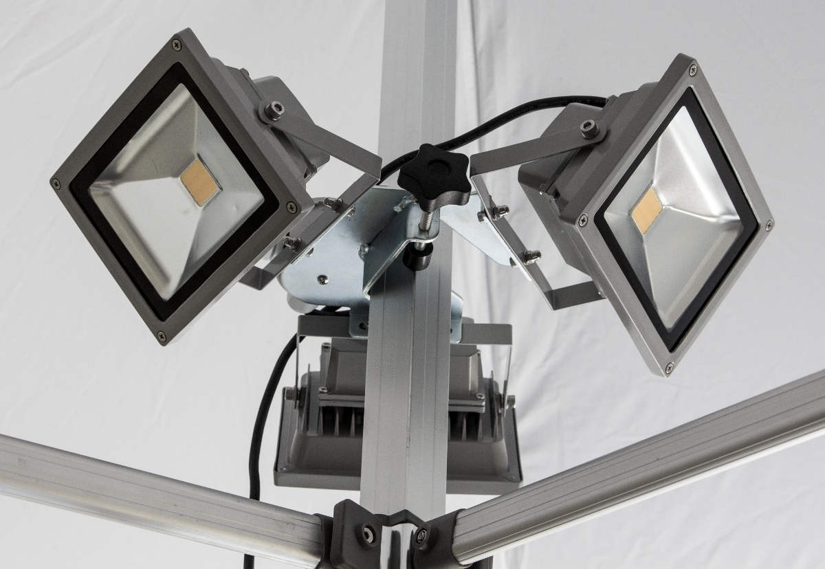 MVL Mobile LED-Lampe 8 W  Belechtung für Faltzelte