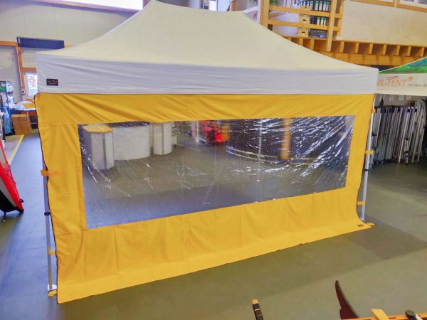 Seitenwand-Set für MVL-TENT® Faltpavillons 3x4,5m | 3 x Seitenwand + Tasche | Extra hoch: 234cm