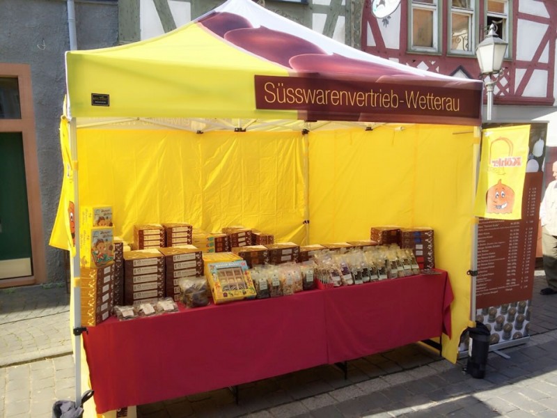 Marktzelt Wochenmarkt mit Bedruckung