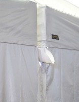 MVL-TENT® Faltpavillon Regenrinne horizontal aus PVC | Alle Serien.