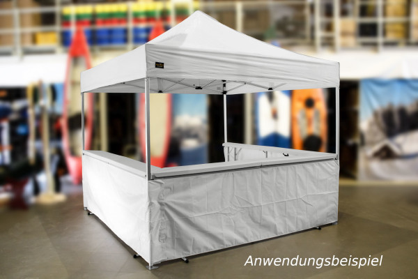 MVL-TENT® Klappbare Theke für Faltzelte. Modular erweiterbar | Getränkestand, Marktstand