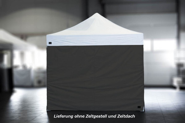 MVL-TENT ® Seitenwand geschlossen, mit Reißverschlüssen. Größe 4,5 m, Farbe: Stone. | Restposten