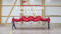 Video - Faltpavillon 3x6 aufbauen und abbauen