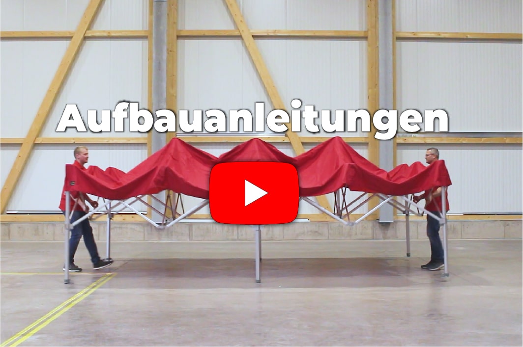 MVL-TENT® Faltzelt Aufbau Abbau Videos