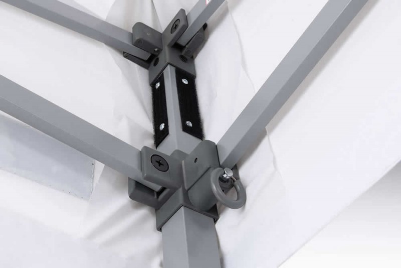 Steelero® Stahl Faltpavillon, Gelenke aus verstärktem Hochleistungskunststoff