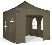Spar-Set | Faltzelt Serie 45 + Seitenwände mit Reißverschluss | 3x3 3x4,5 3x6